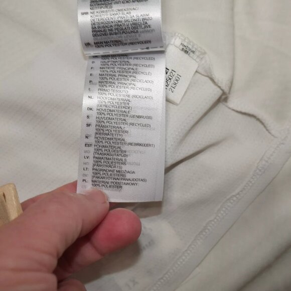 Adidas Women's Performance Training Top in Ivory Size 1X Lightweight Ventilated - Picture 6 of 7